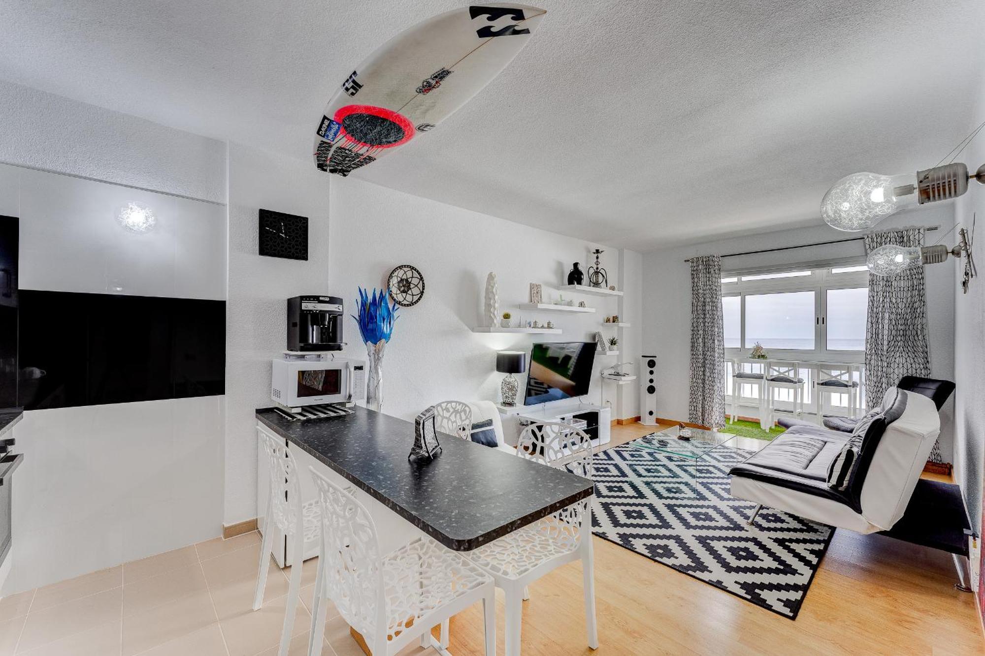 1St Line Sea View 3 Rooms Apartment In Tenerife 92M2 باجامار المظهر الخارجي الصورة