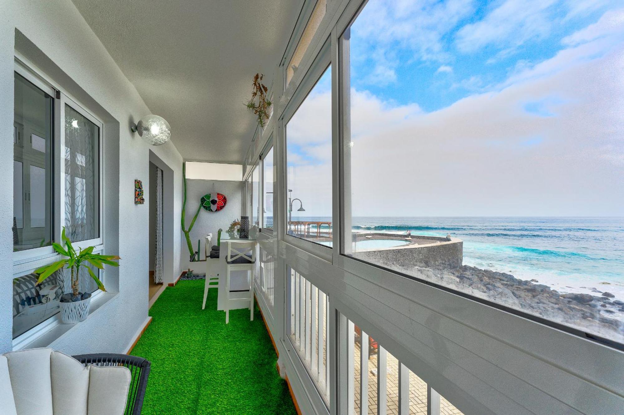 1St Line Sea View 3 Rooms Apartment In Tenerife 92M2 باجامار المظهر الخارجي الصورة